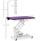 ZNTS 42.5INCH HYDRAULIC PET GROOMING TABLE 49501980