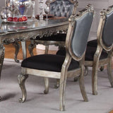 Silver Grey and Antique Platinum Tufted Side Chair B062P209234