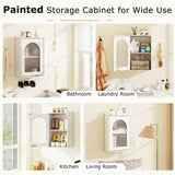 Wall-Mounted Bathroom Cabinet/Medicine Cabinet - Wavy Design Tempered Glass Door, 22 lbs Bottom 79949420