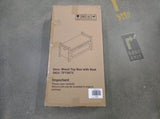 Kids Toy Box Chest, White Toy Box for Boys Girls, Large Storage Cabinet with Cushion Seat 23676979