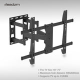 ZNTS TMDS-106 40-75" Flat Tilting TV Wall Mount with Spirit Level 12362132