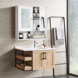 White bathroom cabinet with mirror 16483576