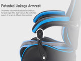Gaming Chair with Footrest, Ergonomic Computer Chair with Headrest and Lumbar Support, Breathable W2367P288692