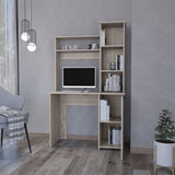 Rumford Computer Desk with Hutch and 3-Tier Storage Shelves B128P148803