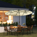Outdoor beach umbrella/Double-Sided Market Umbrella 09087184