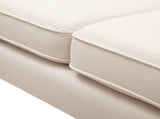 Jack 84" Modern Tuxedo Tufted Sofa, Sky Neutral Beige Polyester B2719P238409