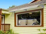 HT-200 x 100 Household Application Door Window Rain Cover Eaves Canopy Silver 52463595