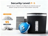60 Paper Shredder, 60-Sheets Auto Feed Micro-Cut Paper Shredder, 6-Sheet Home Office Heavy Duty 12877263