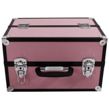 ZNTS SM-2083 Aluminum Alloy Makeup Train Case Jewelry Box Organizer Pink 83925841