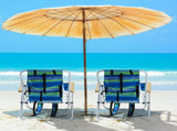 Folding Beach Chair Set of 2 for Adults, 4 Position Portable Backpack Foldable 48302190