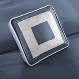 7 Piece Comforter Set Navy Cal King B03596972