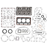 Complete Cylinder Head with Valves Spring Full Gasket Set Fit for Kubota D850 D950 15532-03040 16681216