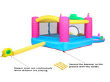 Inflatable Bounce House, Climbing Wall, Large Jumping Area, Ideal Kids Jumper 65557388