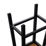 K&K Solid Wood Bar Stools , 25.6" Tall Set of 2 Bar Chairs, Kitchen Counter Stools N707P185529B