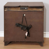 3 Drawers Nightstand with USB and Power Outlet, Brown Cherry B016P355925