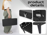 44*27*7cm Portable Square Charcoal Grill Black 87215961