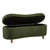 Boucle Flip Top Storage Bench B035P262676