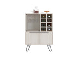 Bar Cabinet Gassville, Living Room, White Washed Oak B092P228576