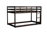 Solid Wooden, Solid Rubber Wooden Twin over Twin Loft Bed with Ladder, with Bed Platform of W504P191669