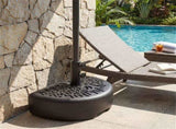 Refillable Half-Round Patio Umbrella Base, 55 LBS Mixed Fill Capacity for Secure Stability 93660627