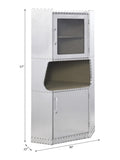 Aluminum 2-Door Cabinet with 1 Shelf B062P209181