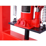 Hydraulic 6 Ton H-Frame Garage Floor Adjustable Shop Press with Plates, 6T,red 84786959