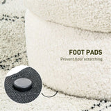 Round Ottoman, Upholstered Foot Stool 26925352