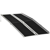 ZNTS 6' Threshold Ramp,Portable Wheelchair Ramp,Carpeted Foldable Handicap Ramp 97227882