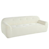 U_Style 85.8" Wide Chenille Fabric 3-Seater Sofa Tufted Style, Full Sponge Compression Design, N711P281401A