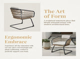 Wicker Dining Chair-SET OF 2 is designed to elevate your patio, balcony, or garden space into a W3990P421170
