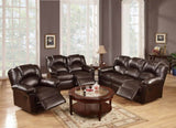 Motion Recliner Chair 1pc Glider Couch Living Room Furniture Brown Bonded Leather HS00F6676-ID-AHD