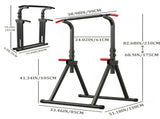 Foldable Pull Up Bar Standing Power Tower - Multi-Function Dip Station, 6-Level Adjustable Height 59919115