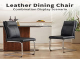 Dining chair set modern leather imitation soft cushion dining chair, with soft cushion W3851P453162