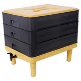 3-Tray Worm Farm Kit,65L Worm Composter for Vermicomposting Starter, Indoor & Outdoor Worm W465P225011