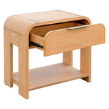 Modern One Drawer Waterfall Nightstand B035P203223