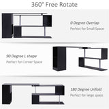 Computer Desk L-Shaped-Black 88526097