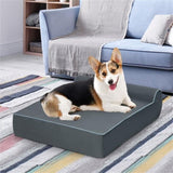 ZNTS Orthopedic Dog Bed Dog Sofa with Headrest and Removable Washable Cover 35691235