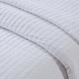 3 Piece Quilt Set White Full/Queen B035129030
