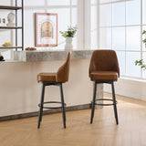 swivel bar & couter stool, 24"&30" adjustable, PU color Brown W1805P166957