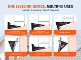Ladder Leveler, KH-L03, 380lbs Capacity PP Ladder Stabilizer, Stair Ladder Leveling Tool 87933145