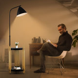Luxury Shelves Floor for Living Room with Metalshade, Standing Tall Industrial Floor W1592P188601