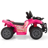 ZNTS 6V Kids Ride-On ATV Car, Powered 4-Wheeler Quad w/ Music Horn USB MP3, 1.9 MPH Max Speed, Electric W2181P190017