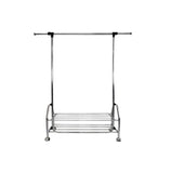 Chrome Metal Clothes Rack Extendable Bar B091P340572