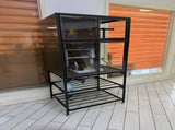3D Printer Cabinet with Double Layer 3D Printer Filament Storage Rack, T-Shaped Filament Bar & W3190P305793