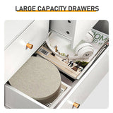 White hemp surface particle board with triamine coating 66*40*91cm 32 drawers totaling 5 drawers 41016858