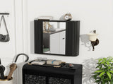 Wall-Mounted Bathroom Cabinet with Mirror, Metal Framed Mirrored Door Medicine Cabinet, 2 Inner W3122P272885