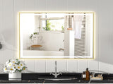 48x40" Gold Eco-Friendly Silver MirrorDual LED Light StripsFront and Back Lighting T3177P320570