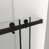56"-60"W x 76"H Frameless Door, Double Sliding Door, 3/8'' Clear Tempered Glass W2011P197890
