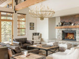 36-Light Gold Chandelier Industrial Iron Candle Chandelier Modern Suspended Farmhouse Chandeliers W5008P464950