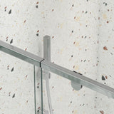 32-36" W x 72" H Piovt Swing Glass Shower Door,Pivot Frame Sliding Shower Door with 1/4" Clear W2122P298103